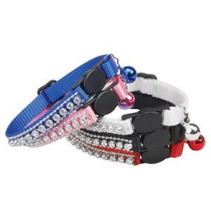 Rhinestone halsband svart