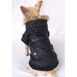 Stylish Black Hundjacka